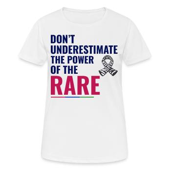 Sensibilisation aux maladies rares - T-shirt respirant Femme - blanc - Devant - AI Model Female 172 dark (172cm)