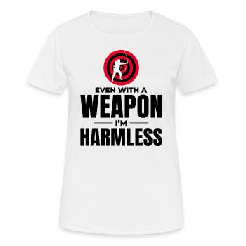 Archery Targets Archer Bullseye Shooting Sport - Women's Breathable T-Shirt - white - Front - AI Model Female 172 dark (172cm)