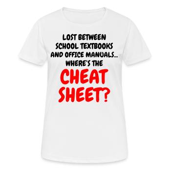 Work Memes Office-Humor Workplace Funny - Women's Breathable T-Shirt - white - Front - AI Model Female 172 dark (172cm)