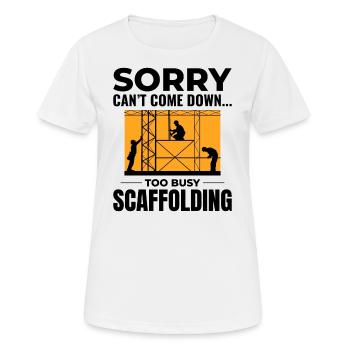 Scaffolder Scaffold Builder Scaffolding Platform - Women's Breathable T-Shirt - white - Front - AI Model Female 172 dark (172cm)