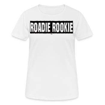 Roadie Rookie Rennrad Bike Roadbike Rennräder - Frauen T-Shirt atmungsaktiv - Weiß - Vorne - AI Model Female 172 dark (172cm)