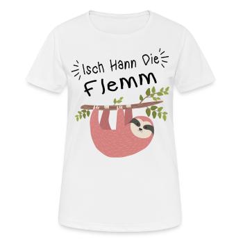 Isch Hann le dialecte de la Sarre - T-shirt respirant Femme - blanc - Devant - AI Model Female 172 dark (172cm)