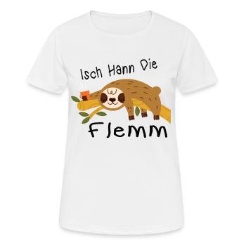 Isch Hann le dialecte de la Sarre - T-shirt respirant Femme - blanc - Devant - AI Model Female 172 dark (172cm)
