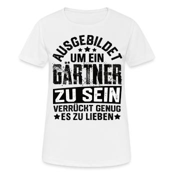 Jardinier Horticulture Horticulture Dicton Horticole - T-shirt respirant Femme - blanc - Devant - AI Model Female 172 dark (172cm)