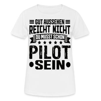 Pilot Pilots Pilots Saying Airplanes Flying - Women's Breathable T-Shirt - white - Front - AI Model Female 172 dark (172cm)