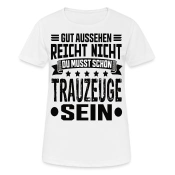Trauzeuge - Frauen T-Shirt atmungsaktiv - Weiß - Vorne - AI Model Female 172 dark (172cm)