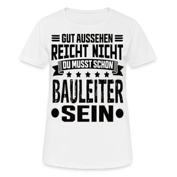 Directeur de la construction Gestion de la construction Meilleur directeur de la construction - T-shirt respirant Femme - blanc - Devant - AI Model Female 172 dark (172cm)