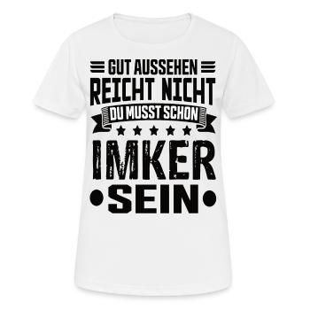 Imker - Frauen T-Shirt atmungsaktiv - Weiß - Vorne - AI Model Female 172 dark (172cm)