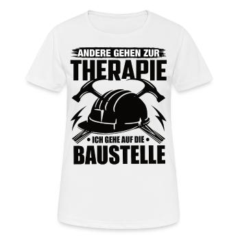 Handwerk Handwerker Handwerker Humor Baustelle - Frauen T-Shirt atmungsaktiv - Weiß - Vorne - AI Model Female 172 dark (172cm)