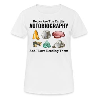 Rock Hound Sammeln Sammler Geologie Geologe - Frauen T-Shirt atmungsaktiv - Weiß - Vorne - AI Model Female 172 dark (172cm)