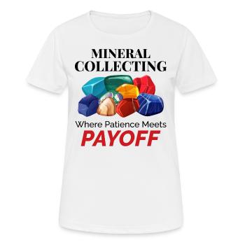 Crystal Collecting Rock Hunting Mineral Collector - Women's Breathable T-Shirt - white - Front - AI Model Female 172 dark (172cm)