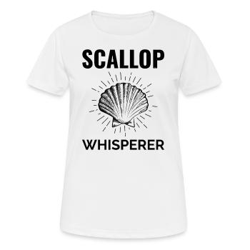 Pétoncles Coquillages Collector Beachcomber Crustacés - T-shirt respirant Femme - blanc - Devant - AI Model Female 172 dark (172cm)