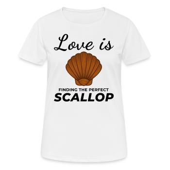 Pétoncles Coquillages Collector Beachcomber Crustacés - T-shirt respirant Femme - blanc - Devant - AI Model Female 172 dark (172cm)