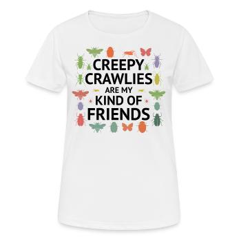 Insektensammler Entomologie Entomologe Käferliebhaber - Frauen T-Shirt atmungsaktiv - Weiß - Vorne - AI Model Female 172 dark (172cm)