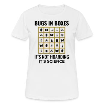 Insektensammler Entomologie Entomologe Käferliebhaber - Frauen T-Shirt atmungsaktiv - Weiß - Vorne - AI Model Female 172 dark (172cm)