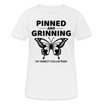 Insektensammler Entomologie Entomologe Schmetterling - Frauen T-Shirt atmungsaktiv - Weiß - Vorne - AI Model Female 172 dark (172cm)