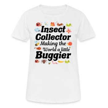 Insektensammler Entomologie Entomologe Käferliebhaber - Frauen T-Shirt atmungsaktiv - Weiß - Vorne - AI Model Female 172 dark (172cm)