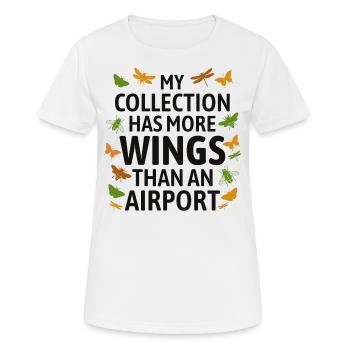 Insektensammler Entomologie Entomologe Käferliebhaber - Frauen T-Shirt atmungsaktiv - Weiß - Vorne - AI Model Female 172 dark (172cm)