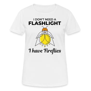 Fireflies Firefly Lightning Bug Insect Collector - Women's Breathable T-Shirt - white - Front - AI Model Female 172 dark (172cm)