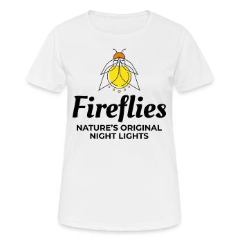 Fireflies Firefly Lightning Bug Insect Collector - Women's Breathable T-Shirt - white - Front - AI Model Female 172 dark (172cm)
