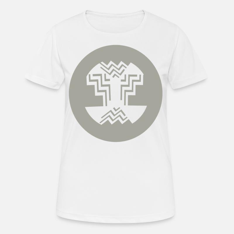 Circular-Inner-design - Women's Breathable T-Shirt - white