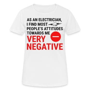 Elektriker Humor Elektrotechniker Ingenieur - Frauen T-Shirt atmungsaktiv - Weiß - Vorne - AI Model Female 172 dark (172cm)