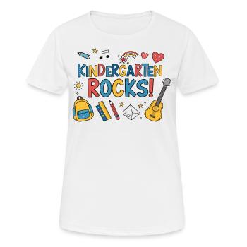 Pierres de jardin d’enfants – Design amusant pour les enfants - T-shirt respirant Femme - blanc - Devant - AI Model Female 172 dark (172cm)