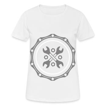 Tuning - Outil - Garage mécatronicien - T-shirt respirant Femme - blanc - Devant - AI Model Female 172 dark (172cm)