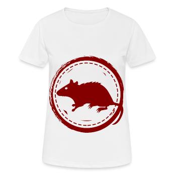 Rat - Rongeur - T-shirt respirant Femme - blanc - Devant - AI Model Female 172 dark (172cm)