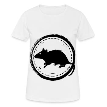 Rat - Rongeur - T-shirt respirant Femme - blanc - Devant - AI Model Female 172 dark (172cm)