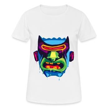 A Beautiful and Fun Cyclops Monster Design - Women's Breathable T-Shirt - white - Front - AI Model Female 172 dark (172cm)