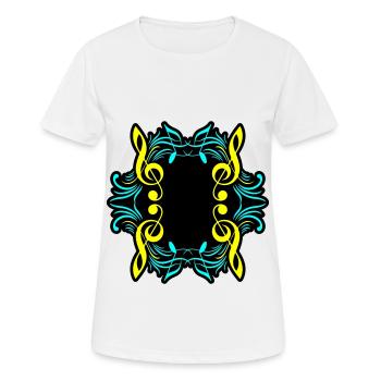 Clé de symbole de notes de musique - T-shirt respirant Femme - blanc - Devant - AI Model Female 172 dark (172cm)