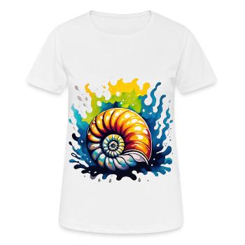 Géologie - Fossile - T-shirt respirant Femme - blanc - Devant - AI Model Female 172 dark (172cm)