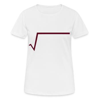 Wurzel - Mathe - Frauen T-Shirt atmungsaktiv - Weiß - Vorne - AI Model Female 172 dark (172cm)