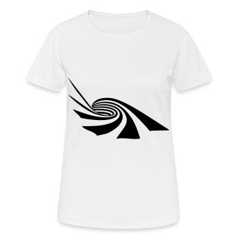 Vector Spirale - Frauen T-Shirt atmungsaktiv - Weiß - Vorne - AI Model Female 172 dark (172cm)