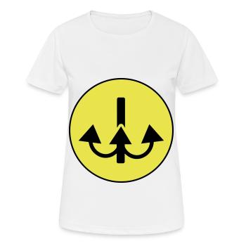 Angelhaken angler icon - Frauen T-Shirt atmungsaktiv - Weiß - Vorne - AI Model Female 172 dark (172cm)