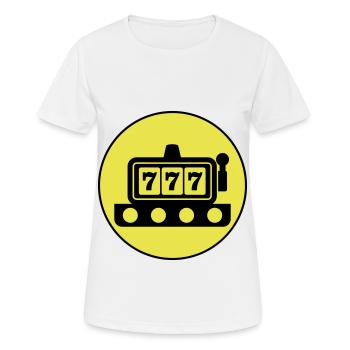 One-armed bandit circle - Women's Breathable T-Shirt - white - Front - AI Model Female 172 dark (172cm)