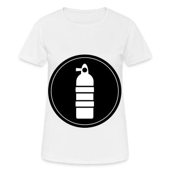 Sauerstoff Tauchen Kreis - Frauen T-Shirt atmungsaktiv - Weiß - Vorne - AI Model Female 172 dark (172cm)