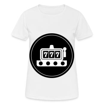 One-armed bandit circle - Women's Breathable T-Shirt - white - Front - AI Model Female 172 dark (172cm)