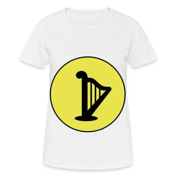 Symbole de la harpe - T-shirt respirant Femme - blanc - Devant - AI Model Female 172 dark (172cm)