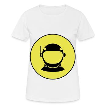 Astronaut icon icon - Women's Breathable T-Shirt - white - Front - AI Model Female 172 dark (172cm)