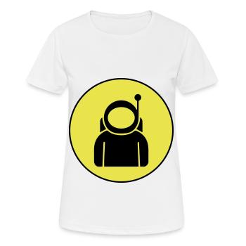 Astronaut icon icon - Women's Breathable T-Shirt - white - Front - AI Model Female 172 dark (172cm)