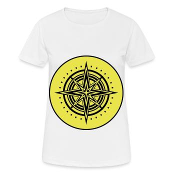 Compass icon icon - Women's Breathable T-Shirt - white - Front - AI Model Female 172 dark (172cm)