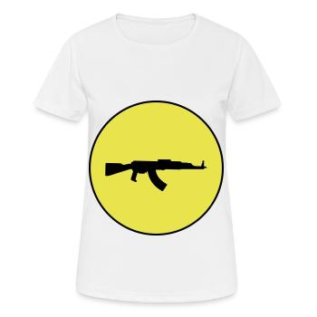 Gewehr icon symbol - Frauen T-Shirt atmungsaktiv - Weiß - Vorne - AI Model Female 172 dark (172cm)