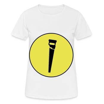 Icône de scie - T-shirt respirant Femme - blanc - Devant - AI Model Female 172 dark (172cm)