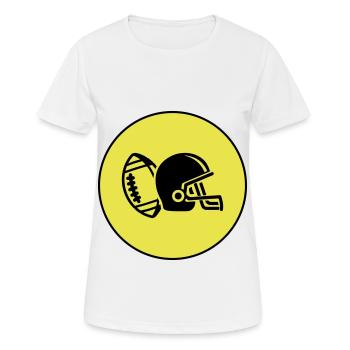 Casque de football - T-shirt respirant Femme - blanc - Devant - AI Model Female 172 dark (172cm)