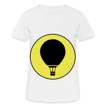 Heißluftballon icon - Frauen T-Shirt atmungsaktiv - Weiß - Vorne - AI Model Female 172 dark (172cm)