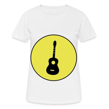 Guitar Acoustics - Women's Breathable T-Shirt - white - Front - AI Model Female 172 dark (172cm)