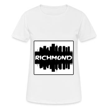 Richmond Virginia Usa Skyline Silhouette Travel So - Women's Breathable T-Shirt - white - Front - AI Model Female 172 dark (172cm)