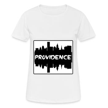 Providence Rhode Island Usa Skyline Silhouette Tra - T-shirt respirant Femme - blanc - Devant - AI Model Female 172 dark (172cm)